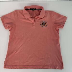 Women's Devon & Jones Department of State Polo Shirt - Salmon Pink, Size Medium